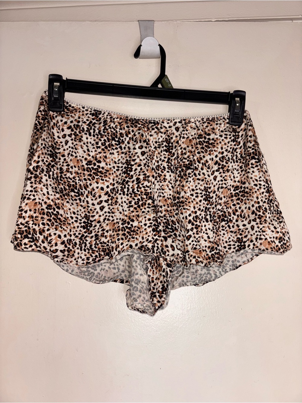 aerie Leopard-Print Sleep Shorts in Brown and Cream